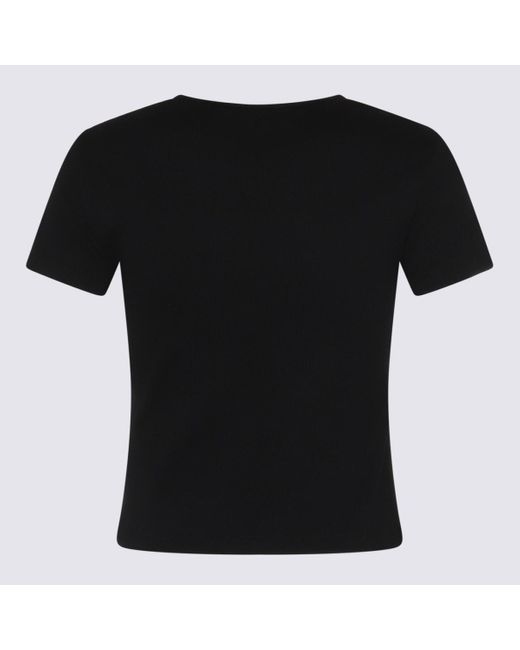Blumarine Black Cotton T-Shirt