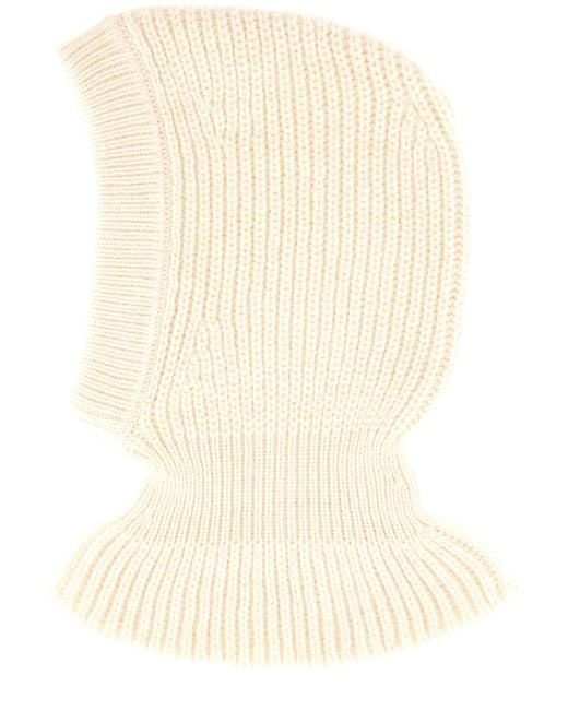 Lemaire Natural Wool And Alpaca Blend Hood Acrylic Hat