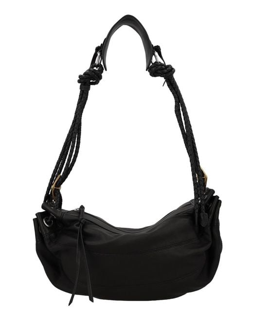 Isabel Marant Black Shoulder Bag Maia Lamb Leather