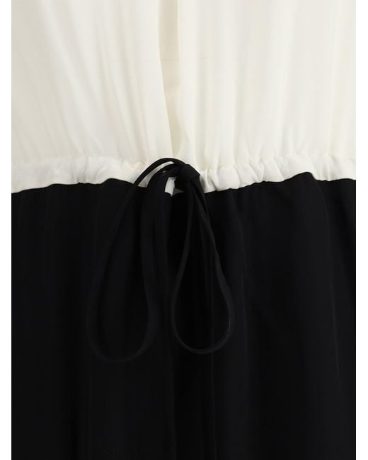 Crida Milano White Correr Midi Dress
