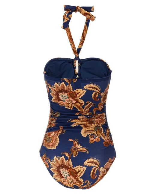 Zimmermann Blue Polyamide One-Piece Swimsuit Clothing