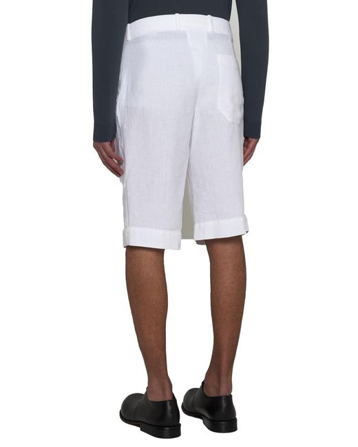 Malo White Shorts for men