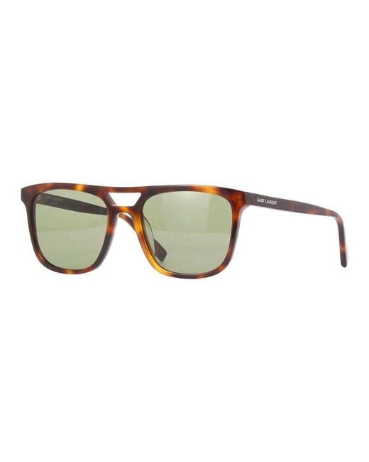 Saint Laurent Brown Sunglasses Square Full Rim, Frame And Lens Sl455002 for men