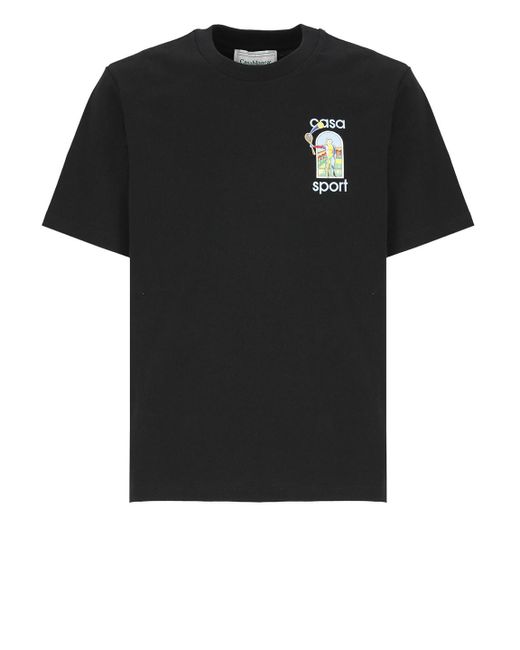 Casablancabrand Black Le Jeu Colore T-Shirt for men
