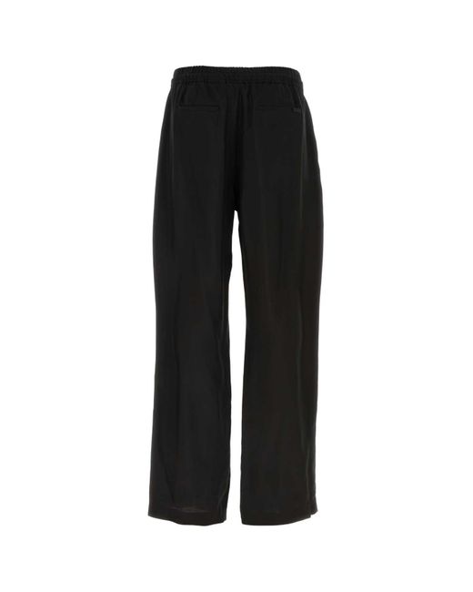 Saint Laurent Black Twill Pyjama Pant for men