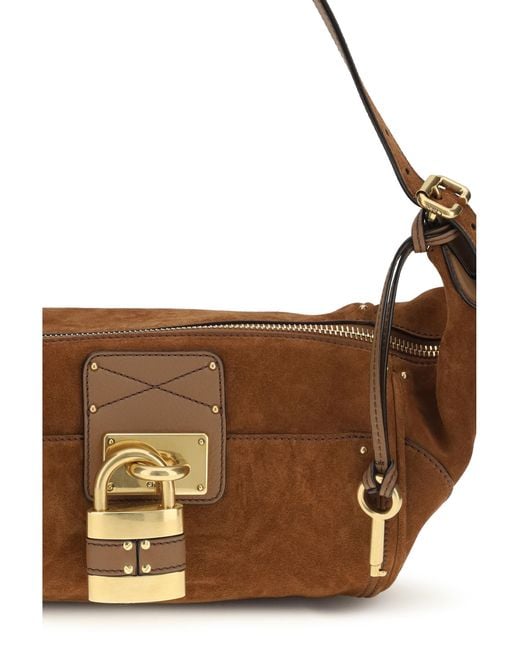 Chloé Brown Shoulder Bag Paddington Calf Leather