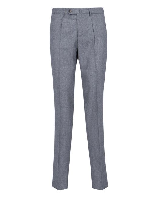 Caruso Gray Double-Breasted Suit for men