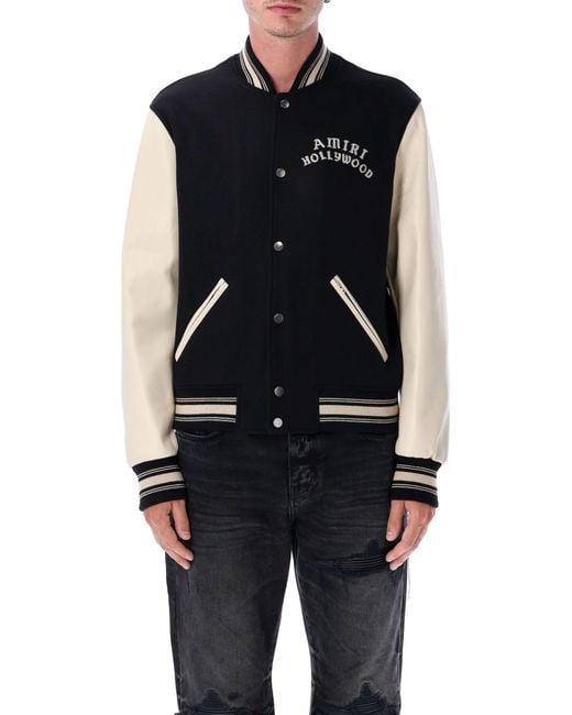 Amiri Blue Hollywood Bomber Jacket for men