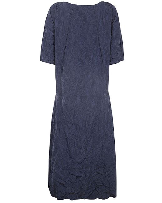 Maria Calderara Blue Oversized Long Dress