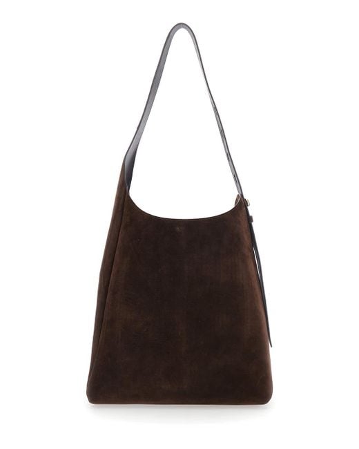 Tory Burch Black 'Romy' Shoulder Bag With Adjustable Shoulder Bag