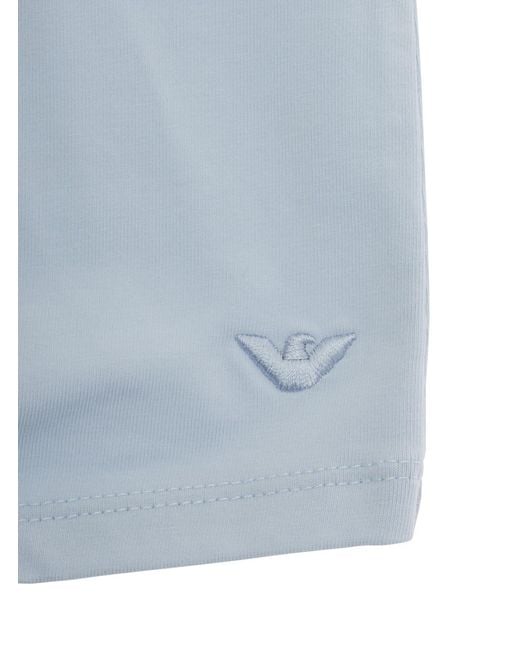 Emporio Armani White Romper Cotton Jumpsuits