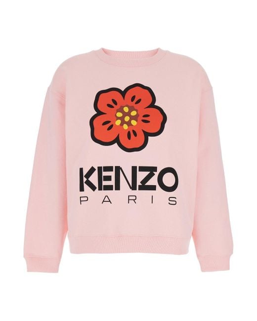 KENZO Pink Boke Placed Regular Sweatshirt