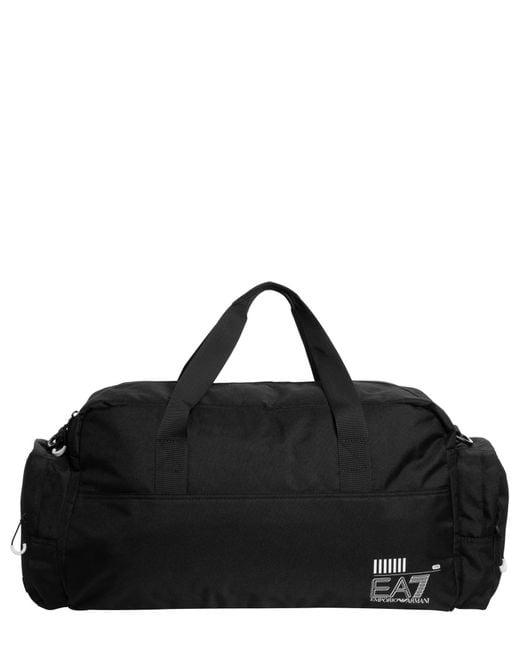 EA7 Black Gym Bag for men