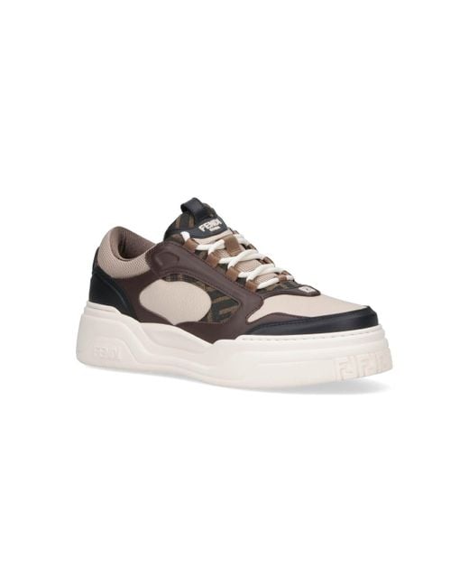 Fendi Brown "Force" Sneakers for men