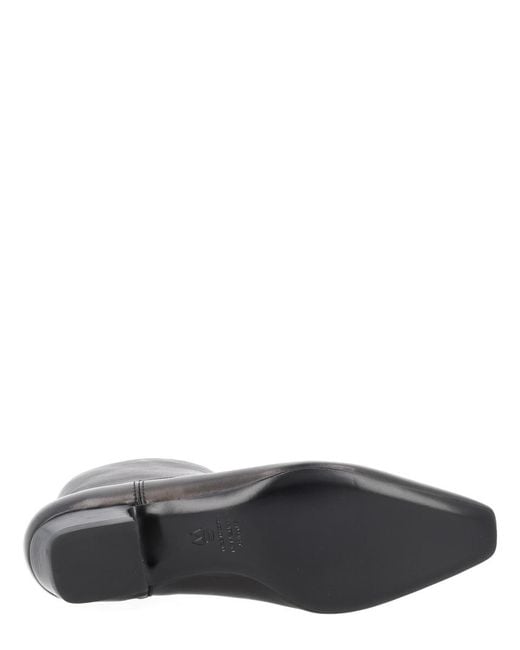 Stuart Weitzman Black Ankle Boots Stassi Lamb Leather
