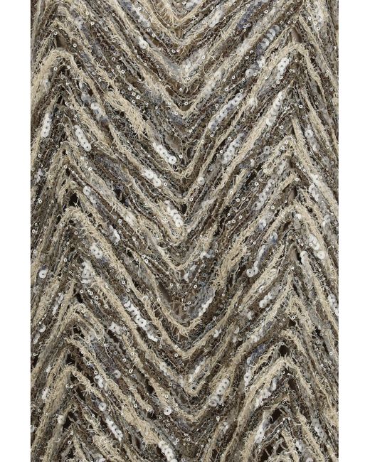 Brunello Cucinelli Multicolor Short Sequin Dress