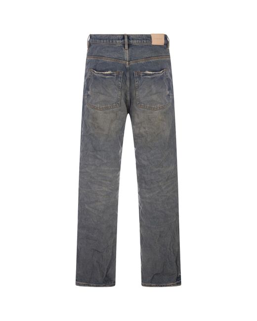 Purple Brand Gray P018 Relaxed Vintage Dirty Jeans for men
