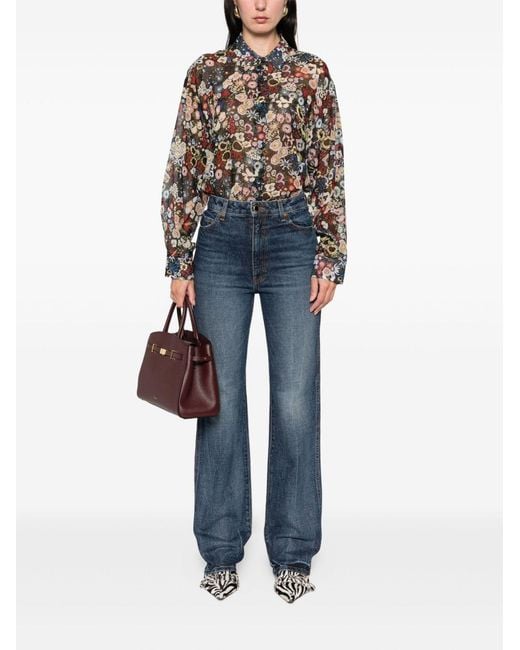 Khaite Blue Danielle High-Waisted Jeans