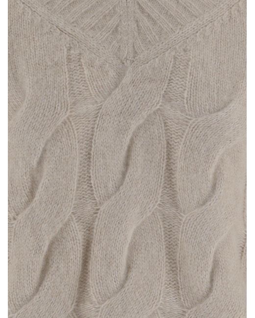 Allude Natural Cashmere And Silk Sweater