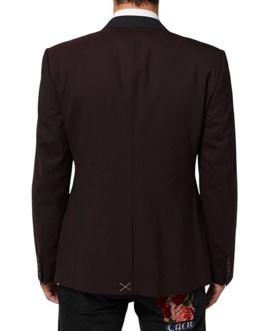 Dolce & Gabbana Black Wool 2 Buttons Suit Jacket Blazer 03+Wv