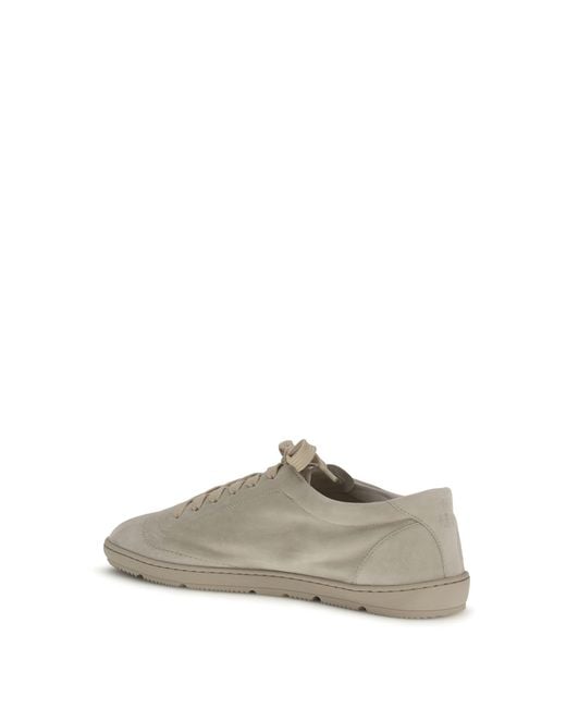 Brunello Cucinelli White Suede Sneakers for men