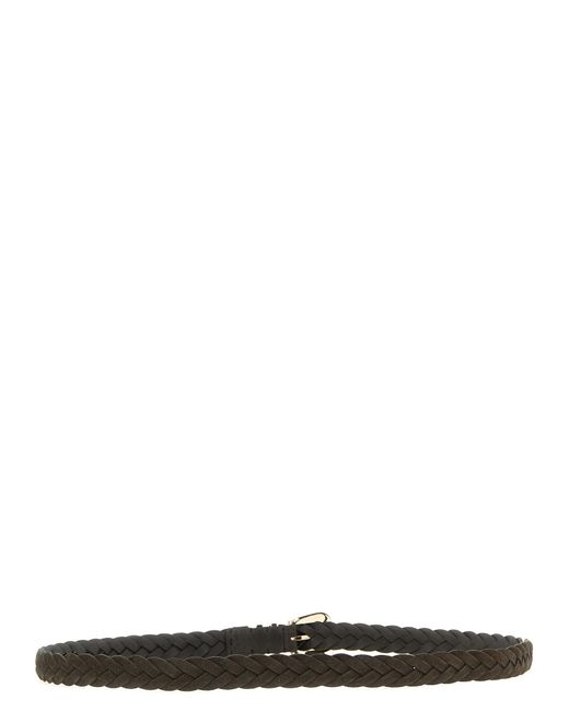 Brunello Cucinelli Black Bull Skin Belt for men