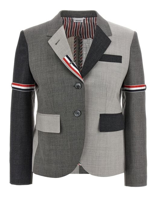 Thom Browne Gray Fun-Mix' Blazer