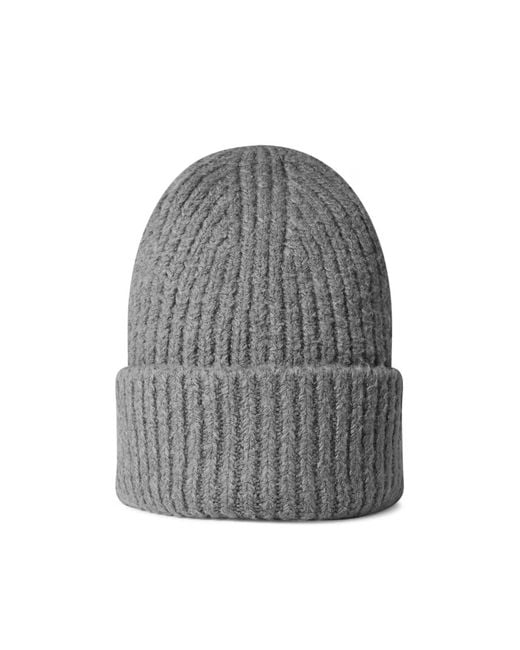 Acne Gray Korval Wool Blend Beanie for men