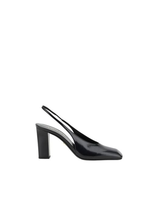 Prada Black Calf Leather Pumps