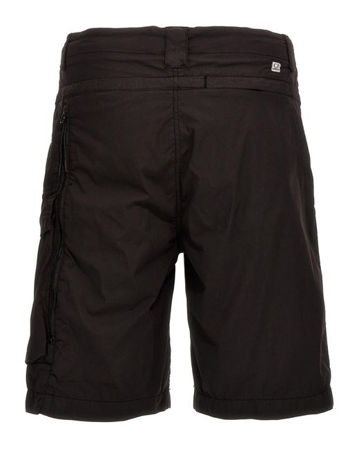 C P Company Black C.P.Company Shorts for men