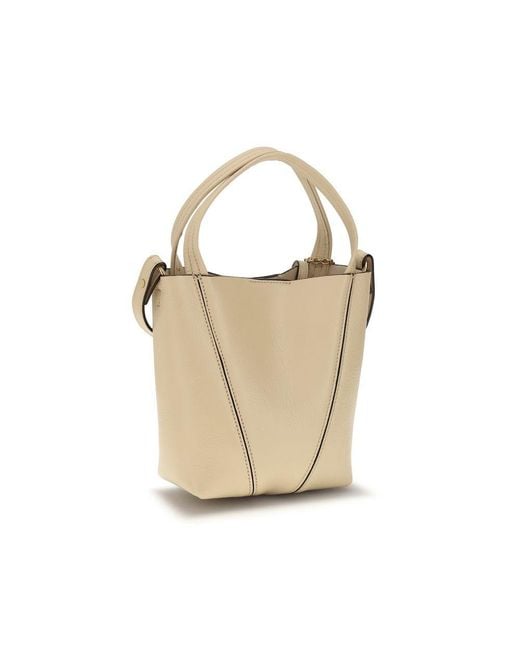 Chloé Metallic Beige Calf Leather Bos Taurus Shoulder Bag