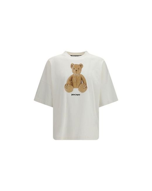 Palm Angels White Cotton T for men