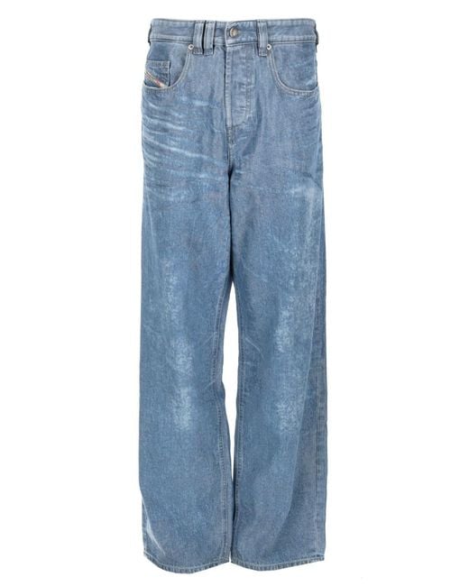 DIESEL Blue Jeans 2001 D-Macro Fsi1 Cotton for men
