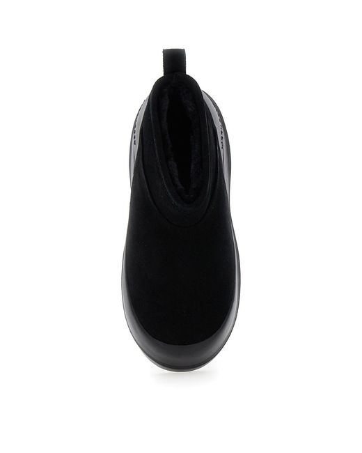 Moon Boot Black Luna Suede Low Boots