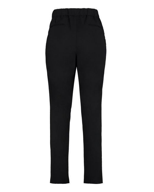 Giorgio Armani Black Wool Tailored Trousers for men