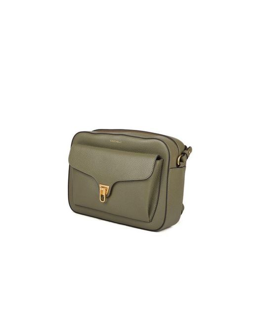 Coccinelle Green Crossbody Bag Cowhide Crossbody-Bags