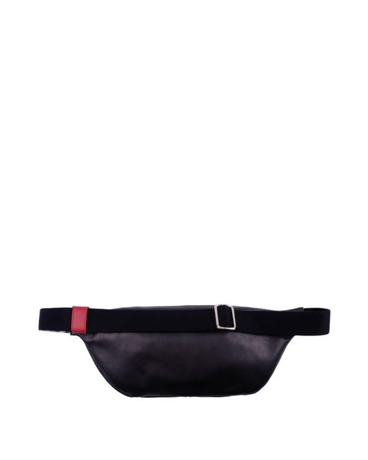Orciani Black Leather Pouch for men