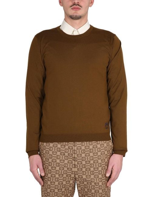 Gucci Brown Wool Jersey Jumpers for men