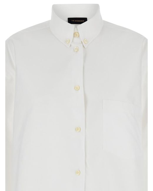 ANDAMANE White Shirt With Buttons