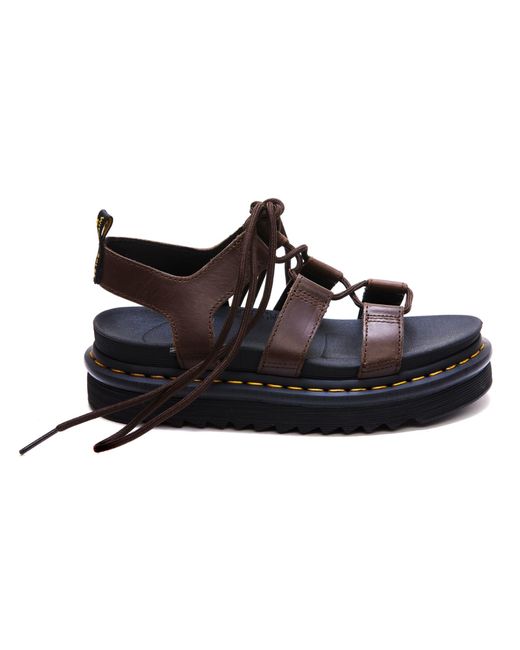 Dr. Martens Leather Nartilla Sandals in Brown - Lyst