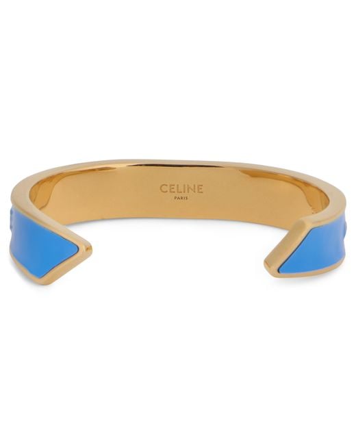 Céline Blue Bracelet Rigid With Enamel Brass Bracelets