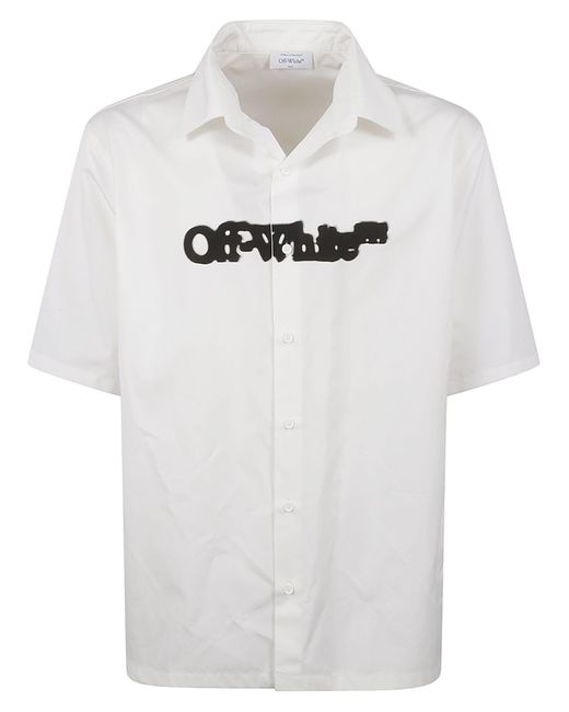Off-White c/o Virgil Abloh Gray Spray Arrow T-Shirt for men