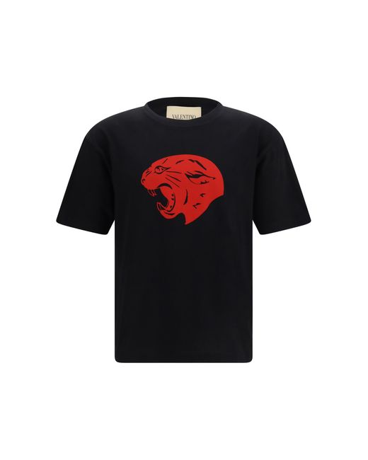 Valentino Black Panther Cotton T-Shirt T-Shirts for men