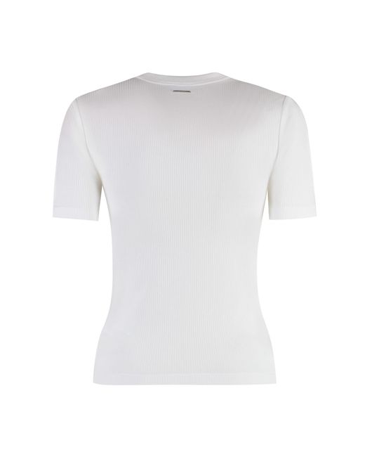 Calvin Klein White Ribbed T-Shirt