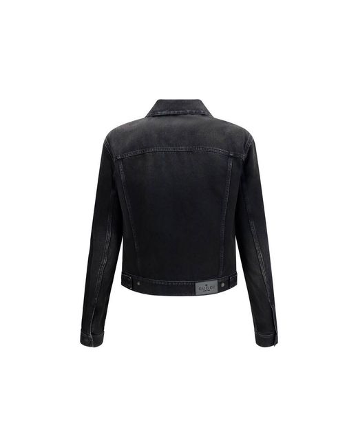 Gucci Black Blue Cotton Denim Jacket for men