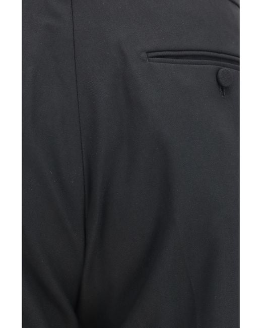 Tom Ford Black Tailored Trousers Wool for men