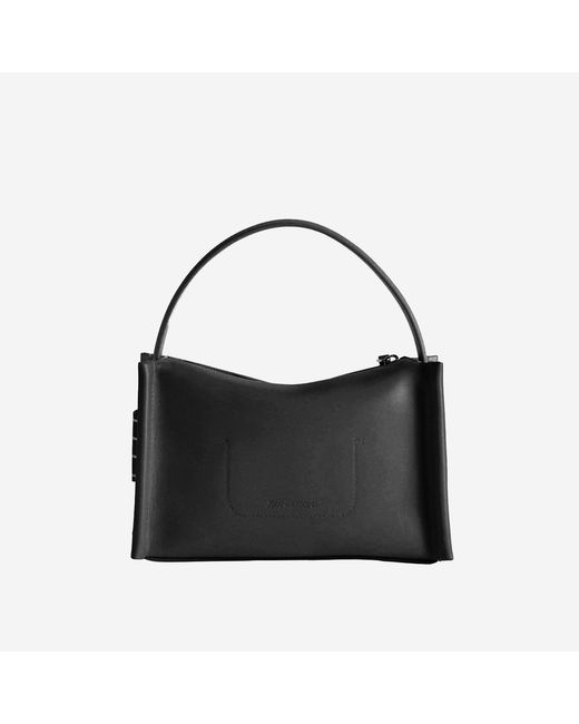 J.W. Anderson Black Leather Loafer Bag Calfskin Shoulder