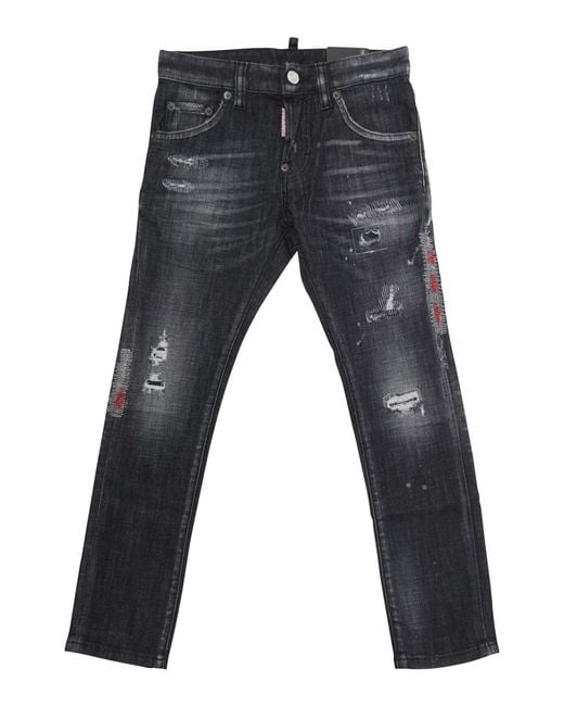 DSquared² Gray Jeans Cool Guy Denim Cotton for men