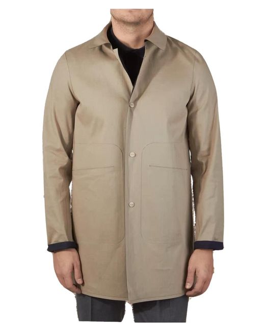 Herno Blue Reversible Coat Im0164U-13170-9220 Open,Cream Clothing for men