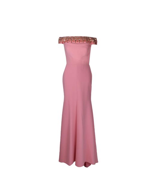 Jenny Packham Pink Long Dress